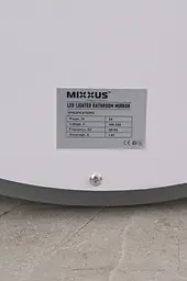 Дзеркало Mixxus Plain MV03-50x70 (LED Touch, антизапотівання, димер, регулювання яскравості) MI6664 - мініатюра 10