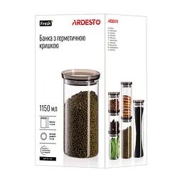 Ємність для сипучих продуктів ARDESTO Fresh скло, пластик 1150 мл (AR1311SF) - мініатюра 9