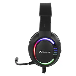 Дротова ігрова гарнітура Xtrike Me Gaming RGB Backlight GH-405, 2х3.5mm, USB, 2m, black - мініатюра 2