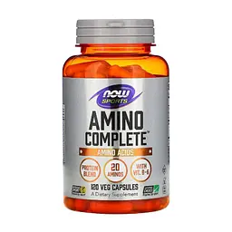 Амінокислота Now Foods Комплекс Амінокислот, Sports, Amino Complete, 120 вегетаріан (NOW-00011)