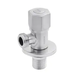 Кран приладовий кутовий Karro KR-03132S нержавіюча сталь 1/2 "х1/2" 30412