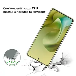 Чохол до мобільного телефона BeCover Silicone Motorola Moto G86 Transparent (713769) - мініатюра 4