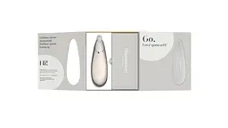 Вакуумний кліторальний стимулятор Womanizer Premium 2 Grey – водозахист, магнітна USB-зарядка, силікон - миниатюра 8