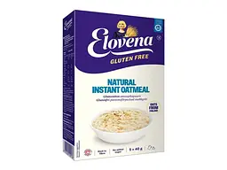 Каша вівсяна Elovena Gluten Free Natural instant oatmeal без глютену 200 г