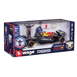Автомодель з фігуркою Bburago Red Bull Racing RB19, 1:24 в асортименті (18-28036) - мініатюра 10