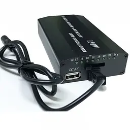 Блок живлення для ноутбука універсальний зарядний пристрій MY-150W 8 в 1 12-24V і 220V - мініатюра 3