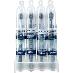 Зубна щітка Difas ProClinic Bamboo Charcoal в дорожньому кейсі в асортименті - мініатюра 5
