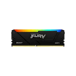 Модуль пам'яті для комп'ютера DDR4 16GB (2x8GB) 3200 MHz Beast Black Kingston Fury (ex.HyperX) (KF432C16BB2AK2/16WP) - мініатюра 3