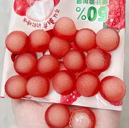 Китайські жувальні цукерки Orion Peelable Lychee Flavor Gummy Candy Лічі 17г - мініатюра 3