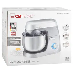 Кухонний комбайн Clatronic KM 3709 тістоміс потужність 1000 Вт чаша 5 літрів - мініатюра 6