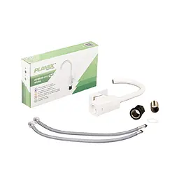 Змішувач для кухні Plamix Kubus-011 Set з підведенням white PM0674, Білий - мініатюра 5