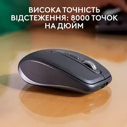 Мишка Logitech MX Anywhere 3S for Business Wireless/Bluetooth + Mouse Pad Studio Series Graphite (MX910-006958) - мініатюра 3