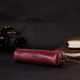 Жіноча шкіряна ключниця Grande Pelle 16790 бордовий - мініатюра 7