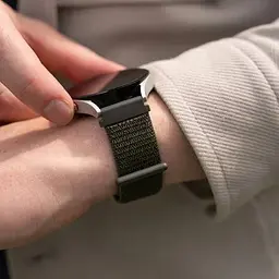 Ремінець нейлоновий на липучці для смарт-годинника BeWatch Samsung 20 мм Хакі (1011316.2UW) - мініатюра 3