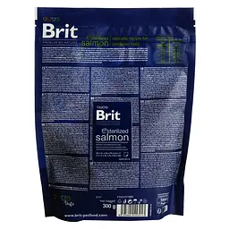Сухий корм для стерилізованих котів Brit Premium by Nature Cat Sterilized Salmon з лососем 300 г - мініатюра 2