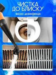 Універсальний пароочисник ручний для прибирання дому, 6 в 1 Bitek Steam Cleaner парогенератор Пароочисник для меблів, для прибирання вікон та автомобіля, відпарювач, парогенератор для прибирання та дезінфекції - мініатюра 4