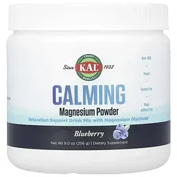 Дієтична добавка KAL Calming Magnesium Powder Blueberry 256 г