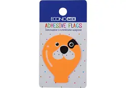 Стікери-закладки пластикові Economix Fun balloons 40 х50 мм 20 шт асорті (48) E20967-03