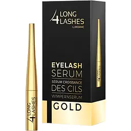 Сироватка Long4Lashes Gold для збільшення, стимуляції та прискорення росту вій 4 мл 