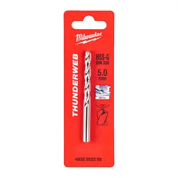 Свердло по металу THUNDERWEB HSS-G MILWAUKEE DIN338, діаметр 5,0x86х52мм