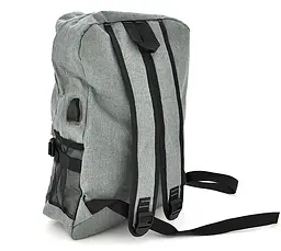 Рюкзак для ноутбука Voltronic T3 15.6 дюймів вихід під USB-кабель сірий - мініатюра 2