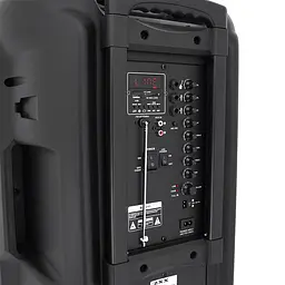 Потужна акустична система з підсвічуванням ZXX - 7878, 60W, 2 Bluetooth мікрофони, вбудований акум 12B 5A, живлення 220в, Black, Box - мініатюра 4