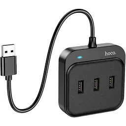Hub адаптер Hoco Easy 4-in-1 converter HB31 (Usb to Usb2.0x4) (L=0.2M) 6931474784841