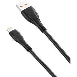 Дата кабель USB 2.0 AM to Lightning 1.0m 6A NB185 black XO (6920680879236) - мініатюра 2