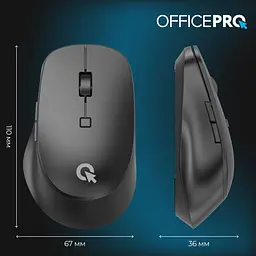 Миша OfficePro M305B Silent Click Ergonomic Wireless Black [144317] - мініатюра 12