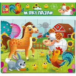 М’які пазли Vladi Toys Ферма 24 елементи VT1102-31