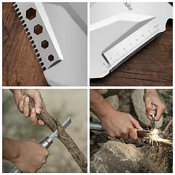 Лопата Naturehike Multifunctional outdoor shovel NH20GJ002, сріблястий - мініатюра 5