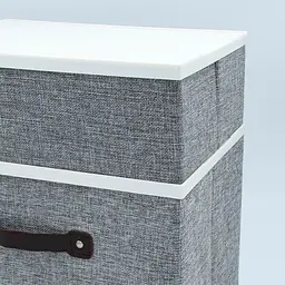 Короб для зберігання Handy Home з пластиковою кришкою 33x23x22 см сірий (EH-02L) - мініатюра 6