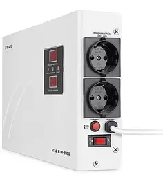 Стабілізатор напруги Real-EL STAB SLIM-2000 White 1600 Вт (EL122400008) - мініатюра 6