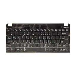 Клавіатура ноутбука PowerPlant ASUS Eee PC 1015 чорна, чорний фрейм (KB311828)