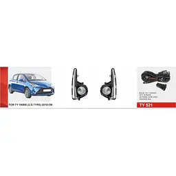 Фари дод. модель Toyota Yaris 2018-20/TY-521A/H11-12V55W/eл.проводка