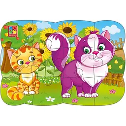 Пазли на магніті Vladi Toys А5 Котики 12 елементів VT3205-73 (укр)