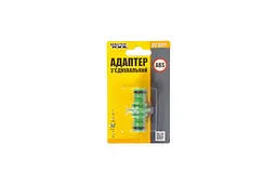 Адаптер двійник для поливального шланга на конектор Mastertool 1/2 x 1/2 92-9311 - мініатюра 2