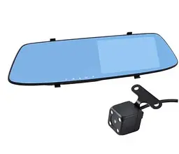 Дзеркало заднього виду L502 Відеореєстратор DVR 4,3" 2 камери - мініатюра 10