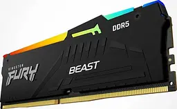 Пам'ять ПК Kingston DDR5 16GB 5200 Beast Black RGB KF552C40BBA-16 - мініатюра 3