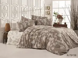 Комплект постільної білизни з компаньйоном (R-T9158) Євро TAG tekstil pbe0036660 - мініатюра 1