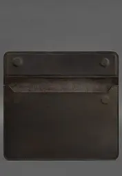 Шкіряний чохол-конверт BlankNote на магнітах для MacBook Pro 16" Темно-коричневий Crazy Horse - мініатюра 3