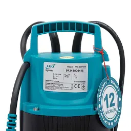 Насос дренажний садовий 0.4кВт Hmax 5м Qmax 150л/хв LEO AKS-401PWH (773246) - мініатюра 2