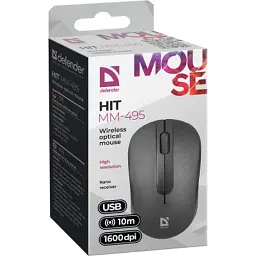 Мишка Defender Hit MM-495 Wireless Black (52495) - миниатюра 4