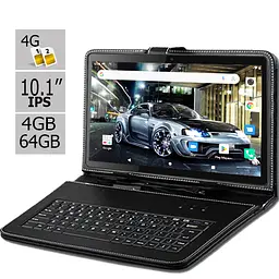 Планшет та чохол-клавіатура Hoozo S 464 LTE 4GB/64GB IPS 10.1" Black (1384) - мініатюра 2