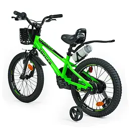 Велосипед 2-х колісний 18" TG-14763 "TAYGER" CORSO алюмінієва рама, ручне гальмо, додаткові колеса, дзвінок, зібраний на 85% (6945717413375) - мініатюра 3