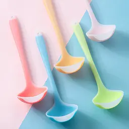 Ополоник силіконовий з петлею для підвішування 29 см, Kitchen Master Блакитний 85708 - мініатюра 5