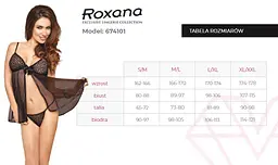 Комплект білизни Roxana 6741 XXL чорний - мініатюра 4