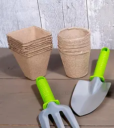 Горщик паперовий Kinzo Garden для розсади 8х8х8 см 18 шт. - мініатюра 8
