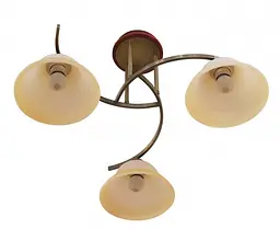 Люстра стельова Brille класична E27 60W BR (BKL-063C/3)