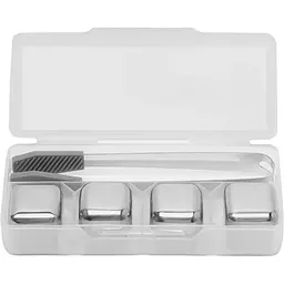 Металеві камені для віскі Circle Joy 4pcs (CJ-BK03) [108899] - мініатюра 6